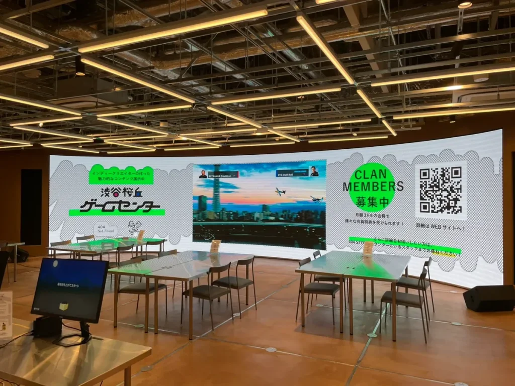 LED TOKYOが設置した、渋谷サクラステージ4階にに設置されているLEDビジョン