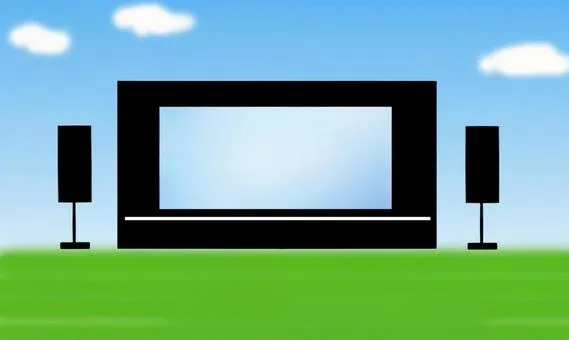 パブリックビューイングイメージイラスト