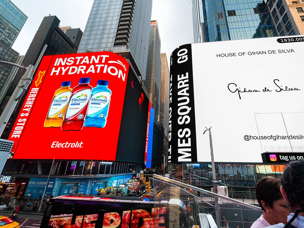 20タイムズスクエアのLEDビジョン